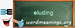 WordMeaning blackboard for eluding